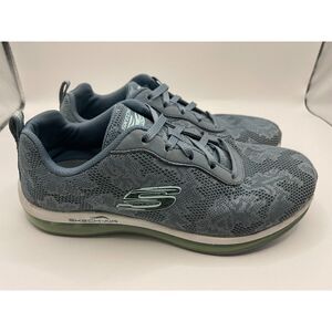 Skechers Women's Skech-Air Element Running Shoes Size 7.5 Blue‎ Gray Floral Mesh